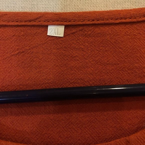 Women's Rust Skeletons Buttons Top Shirt Size XXL - Picture 4 of 5